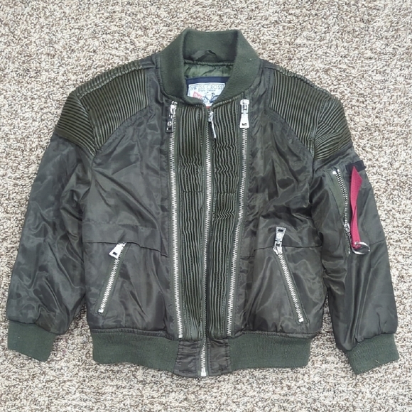 Olive Green Kids Jacket - Picture 1 of 7